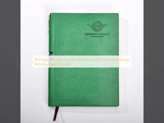 100 Pages Custom Journal Notebook with Embossed Design Technique and Durable