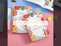 Standard Spiral Hardcover Notebook with 300gsm Cover Weight Black Color