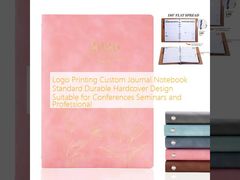Logo Printing Custom Journal Notebook Standard Durable Hardcover Design Suitable for Conferences Seminars and Professional