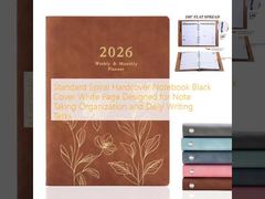 Spiral Notebook Custom Hardcover Planner