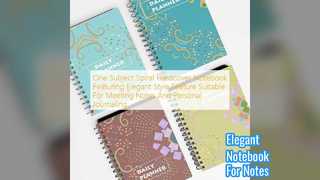 Spiral Notebook Elegant Vintage Style For Notes