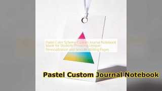 Pastel Custom Journal Notebook Smooth Writing